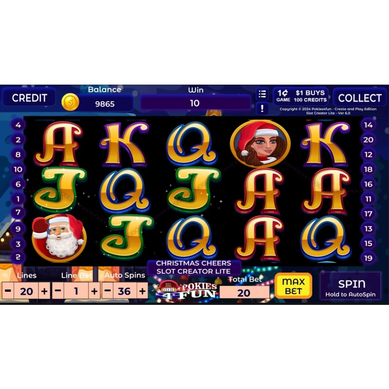 Christmas Cheers - Slot Creator Lite - Create and Play - Pokies Arcade Pc - Win 10, 11