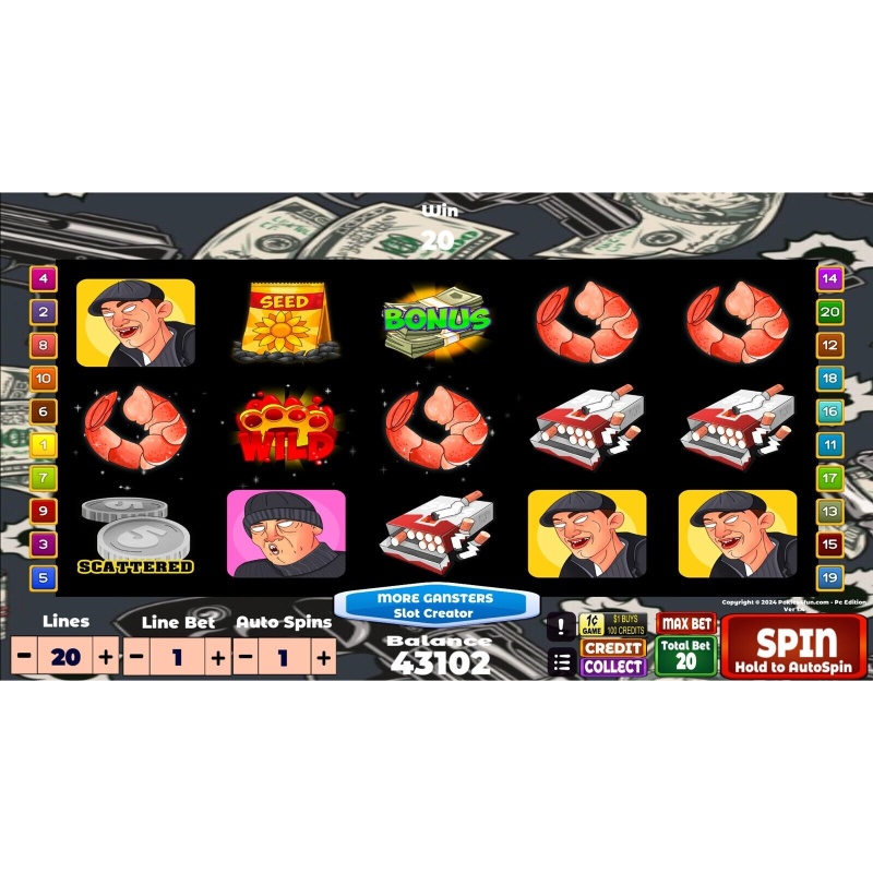 More Gangsters - Slot Creator - Create and Play and Share - Pokies Arcade Pc - Win 10, 11