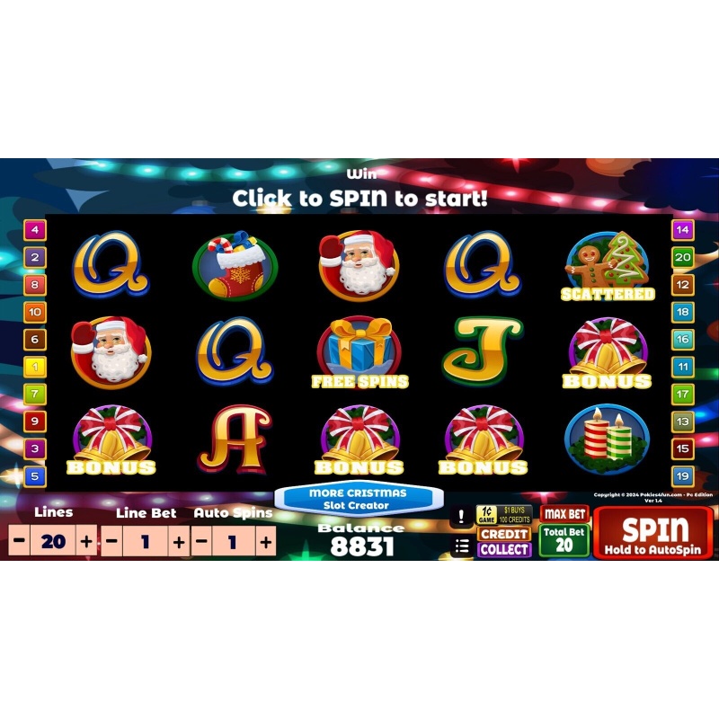 More Christmas - Slot Creator - Create and Play and Share - Pokies Arcade Pc - Win 10, 11