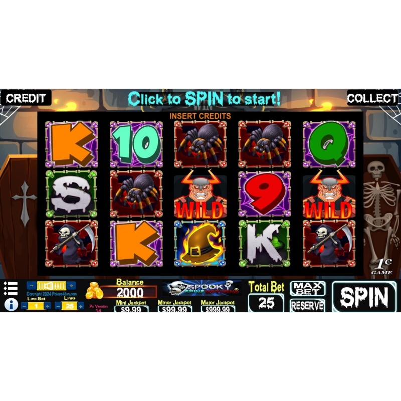 Spooky Spins Returns - Slots Pokies Arcade PC Digital Download - Win 10, 11