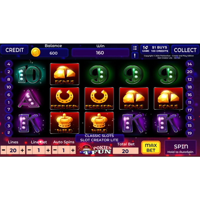 Slot Creator Lite - 11 Games Pack - Pokies Arcade - Pokies Arcade Pc - Win 10, 11